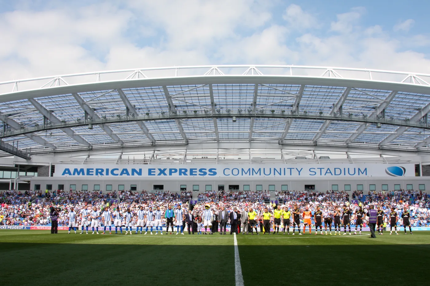 The Amex on its opening day in 2011, when Albion faced Tottenham. Saturday's 125 Anniversary Match drew what the club called a record crowd for the ground, 31,944.