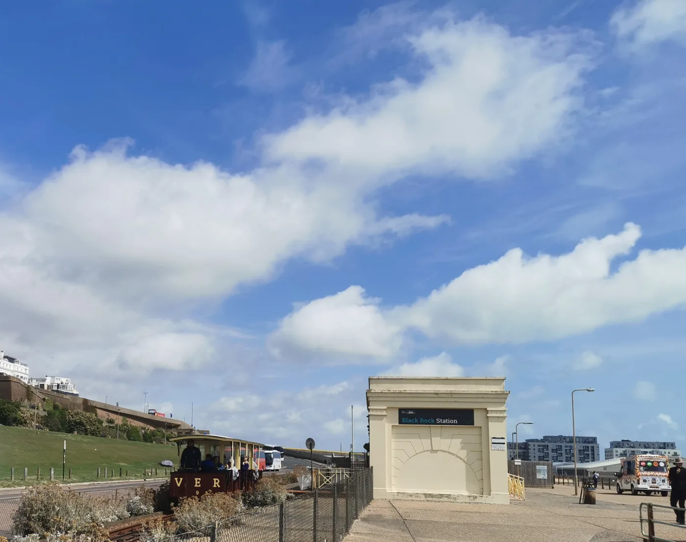 Volk's Railway's Black Rock Station, at the eastern end of the line beside the Black Rock site.