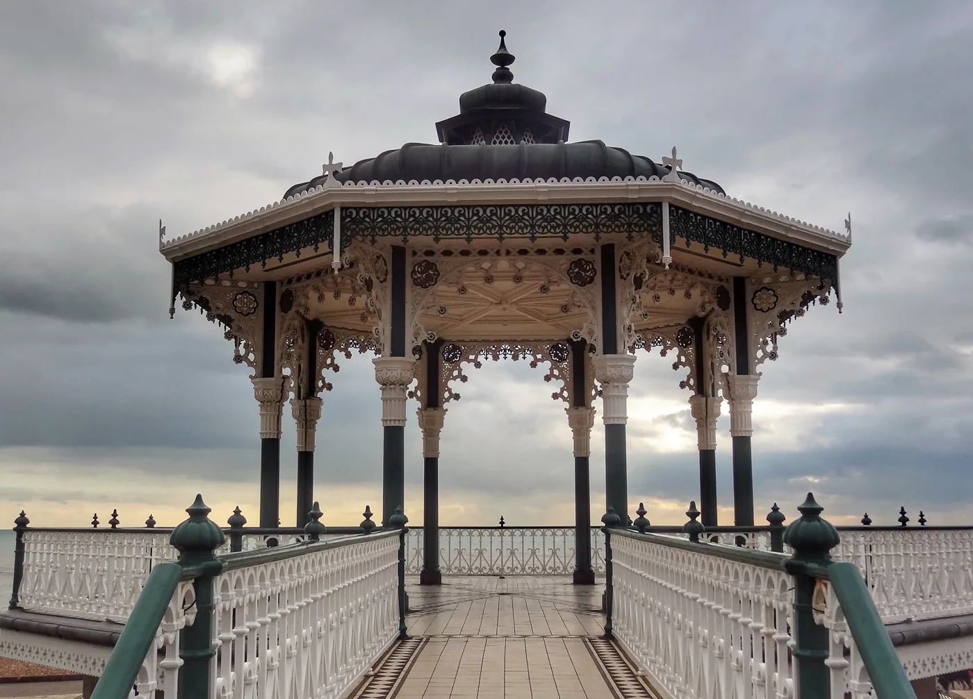 The Victorian bandstand on Brighton seafront; the Bandstand Cafe was among July's top-rated businesses