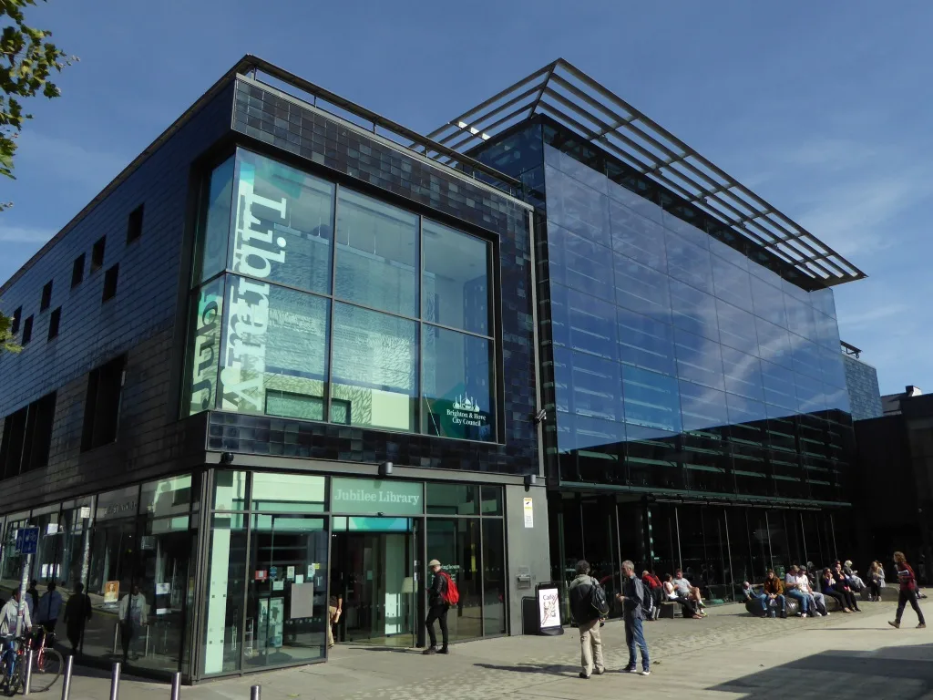 Jubilee Library in Jubilee Street, Brighton, one of four libraries offering free one-to-one digital help.
