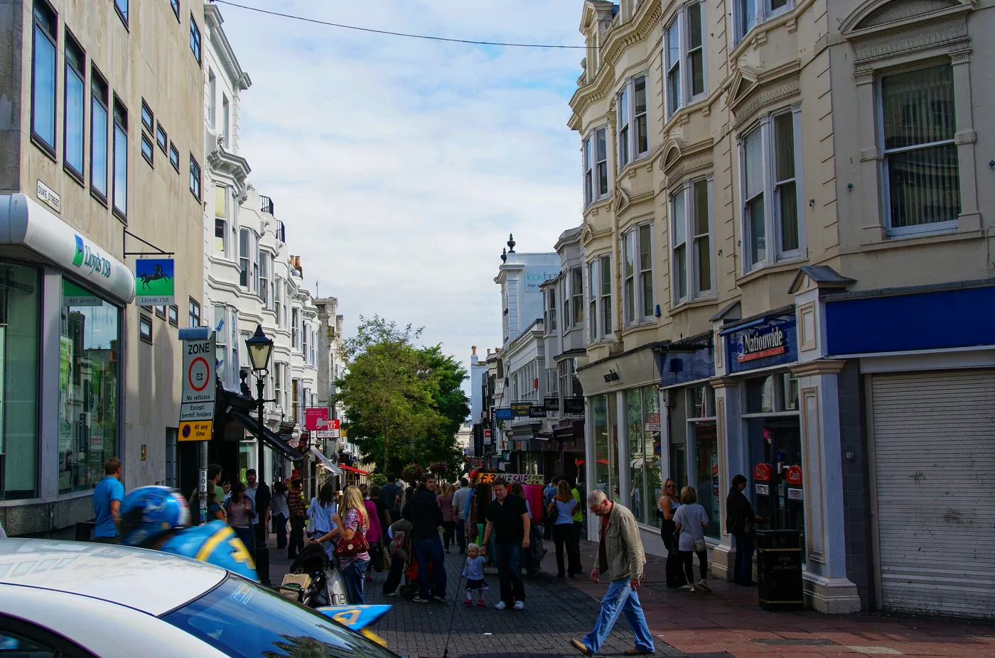 West Street, Brighton, looking towards Duke Street. Roxy Pubs Ltd, which trades as The Victory Inn at 15 West Street, resolved to wind up on 17 September.
