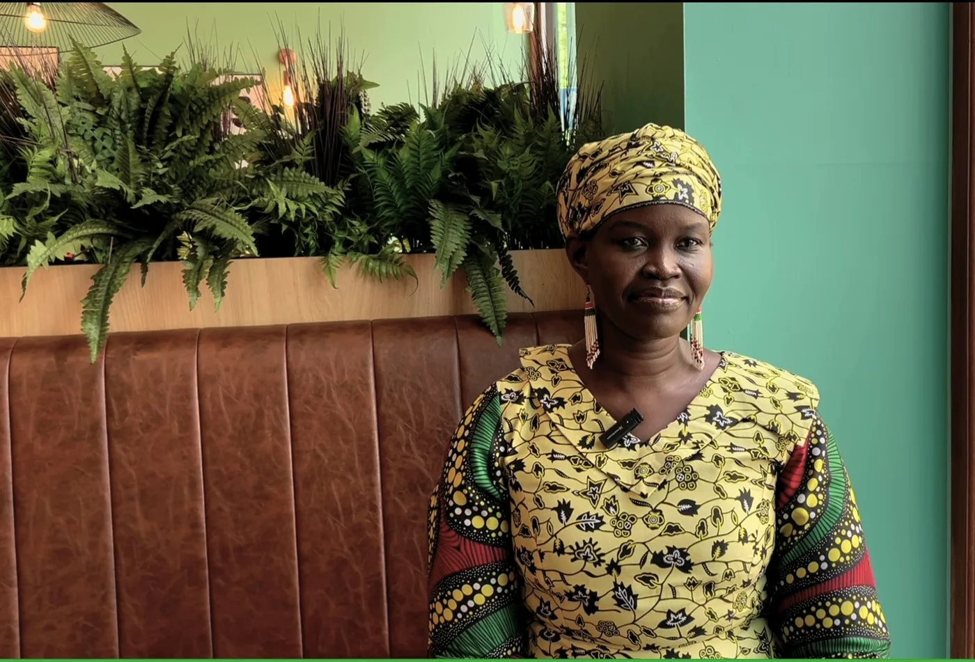 Angelina Nyajima Simon Jial, founder and director of Hope Restoration South Sudan, who speaks in Brighton on 13 October