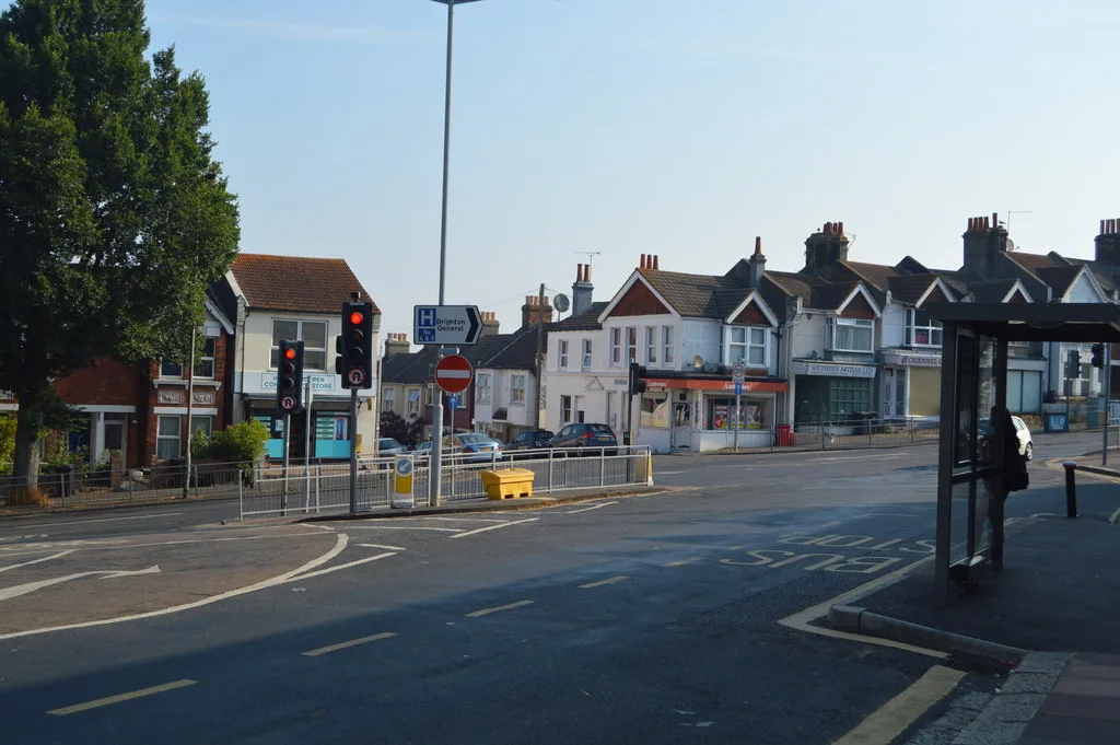The Elm Grove and Queens Park Road junction, with the ageing traffic signals the council plans to upgrade.
