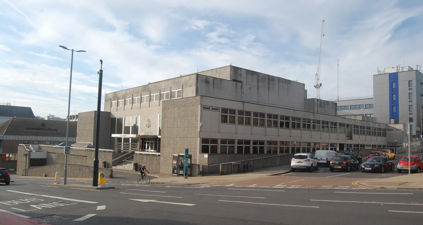 Brighton Law Courts on Edward Street, home of Brighton Magistrates' Court