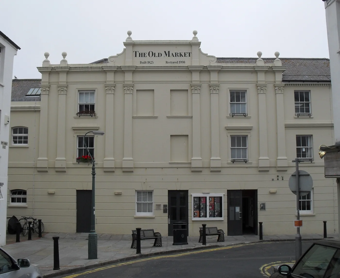The Old Market, a stone-fronted building on Upper Market Street in Hove